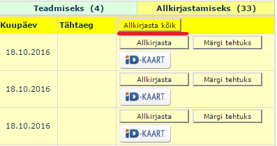 Mass-allkirjastamine Amphoras