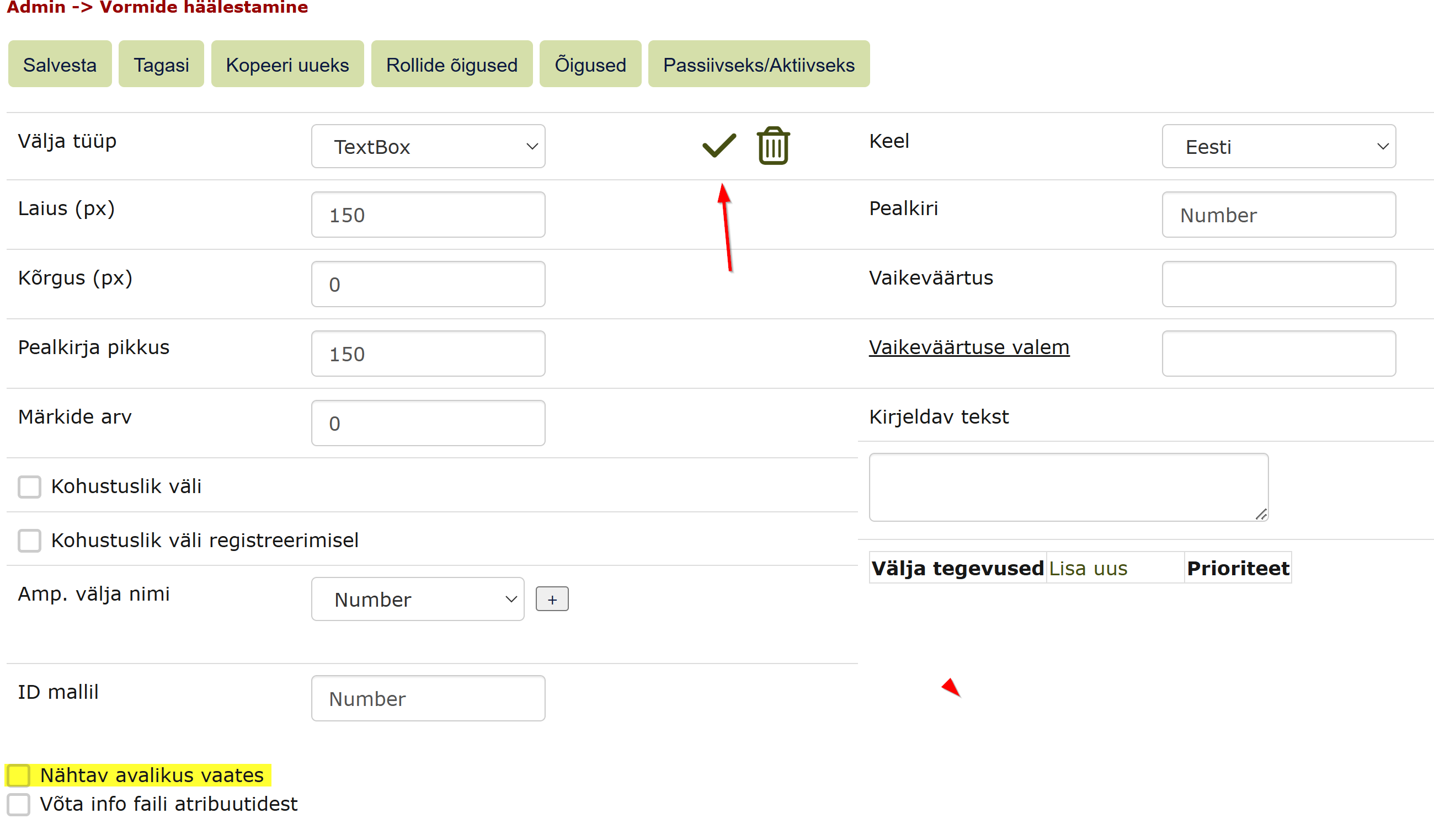 !Staatilise välja muutmine