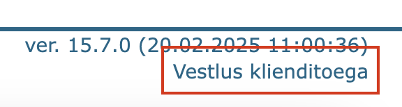 !Klienditoega vestuse link