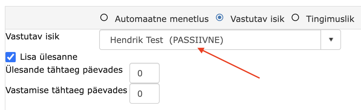 !Vastutava kasutaja nüüd