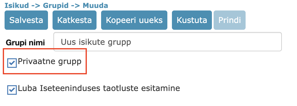 !Privaatne isikute grupp